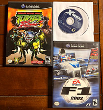 GameCube TMNT Mutant Nightmares 3, X-Men Legends, F1 2002 w/ Cases+Manual lot picture