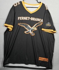 Fernet Branca 45 Football Jersey Shirt L Black & Gold picture