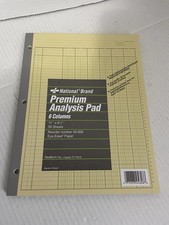National Brand Premium Analysis Pad - 6 Columns, 11