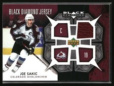 Joe Sakic 2007-08 Upper Deck Black Diamond Jersey #BDJ-SA Colorado Avalanche picture