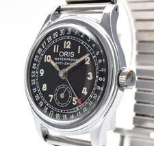 [EXC+5] ORIS Pointer Date 6651 Hand-Winding Small Seconds Men's Watch From JAPAN picture