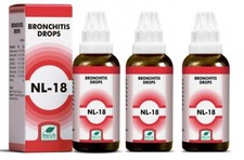 New Life NL 18 Bronchitis Drops 30ml x 3 Pack | Herbal Cough Relief |  picture