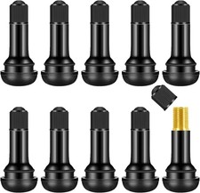 10 Pcs Snap-in Tire Valve Stems, TR413 Rubber Tubeless Tire Valve Stems - Fits 0 picture