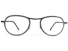 Vintage la Eyeworks Eyeglasses Frames SLICK 545 Gray Round Full Rim 43-23-120 picture