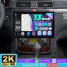 13.1'' 2K 1920P Stereo Radio CarPlay for Mercedes-Benz W220 1999-2005 Android 15 picture