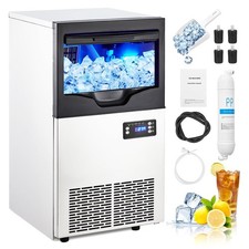 110lb Built-in Commercial Ice Maker Stainless Steel Bar Restaurant Cube Machine picture