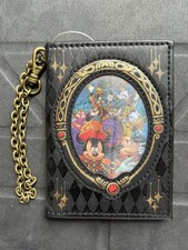 Tokyo Disney Halloween Pirate Mickey Lenticular Card Holder Case Chain Japan NWT picture