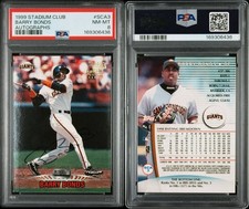 Topps 1999 Stadium Club Autographs Barry Bonds SCA 3 PSA 8 Auto 169306436 picture
