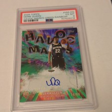 Topps 2025-26 Derik Queen Havoc Marks #HM-DQ Green Rainbow Auto RC /99 PSA 6 picture