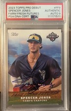 Spencer jones Autograph 2023 Pro Debut PSA 9 New York Yankees  picture