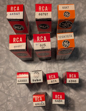 Lot of (12) New NOS Assorted RCA and GE Radio Tubes - Tested Good picture