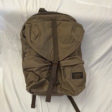 Filson Ripstop Nylon Backpack Tan One Size Padded Straps Buckle Closure picture