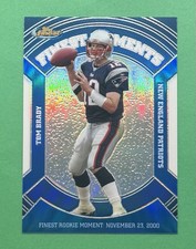 2007 FINEST TOM BRADY FINEST MOMENT VFM-TB BLUE REFRACTOR /299 NE PATRIOTS picture