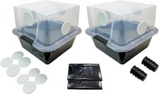 Grower's Select 28Q Cube Mushroom Monotub 2-Pack - Optimal Fruit Chamber Kit picture