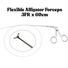 2PCS Flexible Alligator Grasping Forceps Double Action Jaws 3Frx60cm Instruments picture