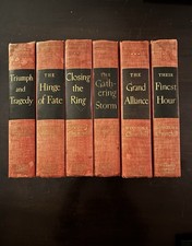 The Second World War Winston Churchill Complete 6 Volume Set HC Books 1948-1953 picture