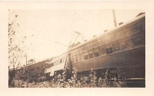J30/ Railroad Wreck Disaster RPPC Postcard c1910 Passenger Train 81 picture