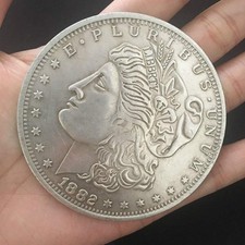 blue-ther Jumbo Copper Morgan Dollar (7cm) Stage Magic Tricks Coin 7cm  picture