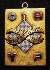 RARE 1923 IVY LEAGUE COLLEGIATE CHESS CHAMPIONS AWARD MEDAL - College University picture