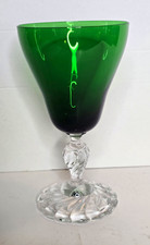 Fostoria Colonial DAME GREEN Mid century VTG Water Goblet picture