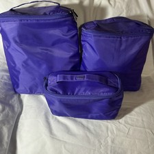 Lug Dolly Tall, Dolly And Dolly Short Purple Set Of 3 Cosmetic Storage Top Zip picture