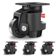 Leveling Casters Wheels with Ratchet Arm 6600 LBS, Heavy Duty Retractable Caster picture