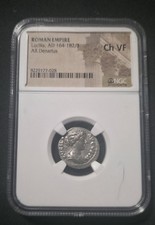 Lucilla, Roman Empire RIC III 775 AR Denarius AD 164-182/3 NGC Ch VF picture