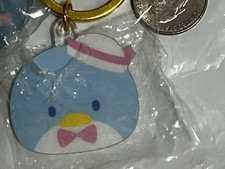 Sanrio Tuxedosam Clip-On Metal Keychain Keyring w/ Lobster Clasp, Blue picture