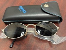 NIB Vintage Versus Versace R11-26M Silver Oval Sunglasses Smoke Lens Deadstock picture