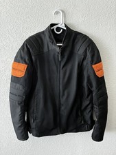 BILT Motorcycle Riding Jacket Men’s Large Tall L-T Black Orange Mesh Vented picture