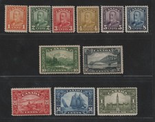 CANADA 1928–1929 SCOTT #149–159 MINT NEVER HINGED VF CATALOG VALUE $1,400 picture
