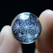 14mm New Find Rare NATURAL PRETTY Fireworks phantom QUARTZ CRYSTAL Sphere BALL picture