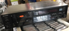 Sony TC-R502 Stereo Cassette Tape Deck AC100V 50/60Hz Black Vintage 1986 Japan picture
