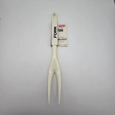 Vintage Foley Heat Resistant White Nylon Two-Tined Kitchen Fork picture