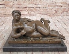 Modern Art Bronze Sculpture - XXL Sleeping Woman - signed Fernando Botero Statue picture
