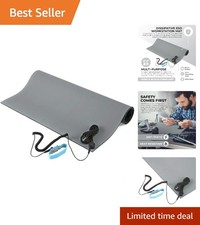 Complete ESD Mat Kit: 2.5ft x 4ft Anti-Static Mat, Cord & Wrist Strap in Gray picture