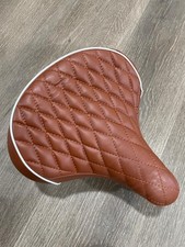 Beach Cruiser Bike Diamond Saddle Seat *BROWN w/Springs Comfort Bicycle picture