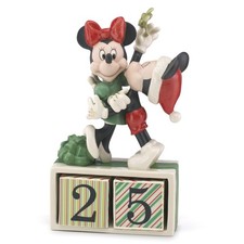 Lenox 859019 Disneys Mickey & Minnie Countdown Figurine by, Christmas Decorat... picture