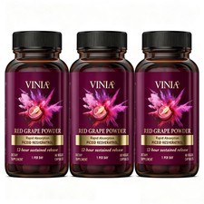 3pcs VINIA Piceid Resveratrol Supplement Non-GMO, 60ct Increases Blood Flow picture