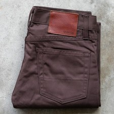 Gustin #436 Classic Twill Pants Men 30x32 Brown Straight 5-Pocket Button Fly USA picture