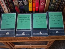 Voyage of George Vancouver 1791-1795 4 Volume Set--Hakluyt Society London 1984 picture