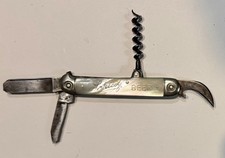Antique Wester Bros Schlitz Beer Bartender Corkscrew Knife Pearl Handle Solingen picture