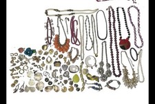 Vintage Estate Jewelry 75+ Pc GF Signed Monet Trifari Japan Og Robert Boucher picture