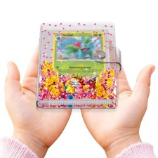 Transparent Pink Card Binder for Pokemon, Cute Card Binder for Game Cards Tra... picture