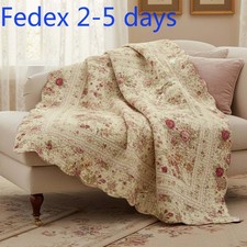 Global Trends Antique Rose Traditional Floral and Stripe 100% Cotton picture