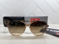 MEN'S Ray-Ban BILL RB2198 60mm Pilot Sunglasses Havana Brown Gradient Lens   picture