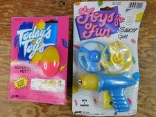Vintage JA-RU Toys Saucer Gun And Super Glow Putty NEW IN BOX picture