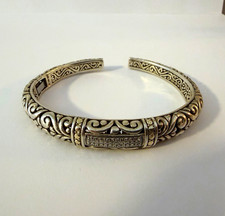 EFFY 925 silver and 18k gold diamond braclet picture
