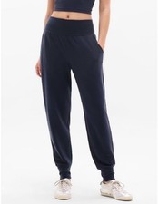 ATHLETA Coaster Luxe High Rise Jogger Pant L Large Navy Blue Pant NEW picture