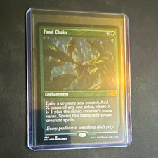 MTG Food Chain #460 Double Masters 2022 Mythic Foil Etched Green Eng picture